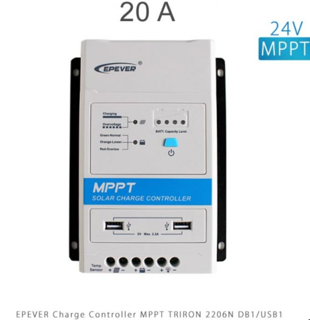 شارژ کنترلر 20A و 24V سری MPPT مدل TRIRON 2206N برند EPEVER
