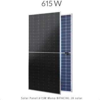 پنل خورشیدی 615 وات مونو کریستال بای فیشیال برند JA solar