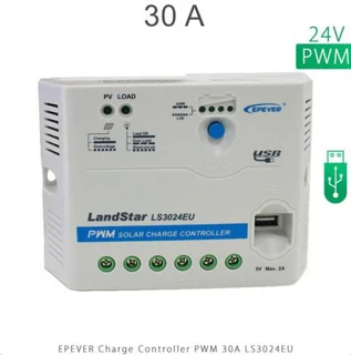 شارژ کنترلر 30A و 24V مدل LS3024E/EU سری PWM برند EPEVER