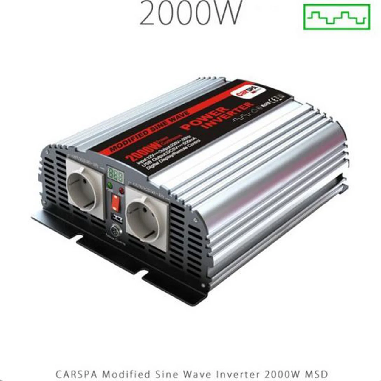 اینورتر شبه سینوسی 2000 وات مدل MSD2000 برند CARSPA سری MSD