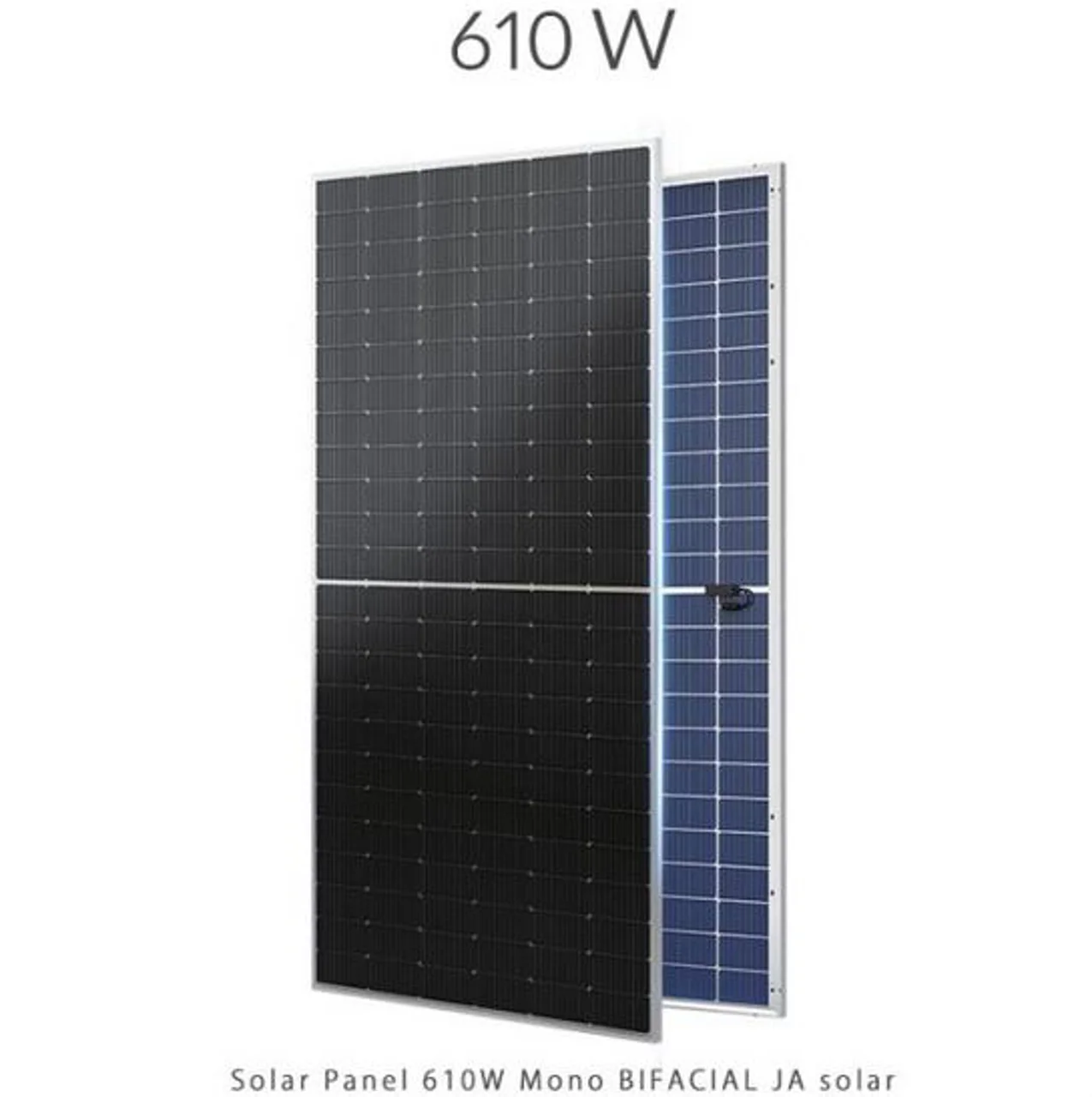 پنل خورشیدی 610 وات مونو کریستال بای فیشیال برند JA solar