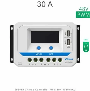 شارژ کنترلر 30A و 48V مدل VS3048AU سری PWM برند EPEVER