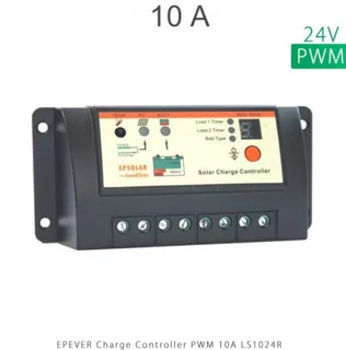شارژ کنترلر 10A و 24V مدل PWM سری LS1024R برند EPEVER