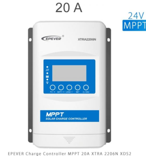 شارژ کنترلر 20A و 24V سری MPPT مدل XTRA2206 برند EPEVER