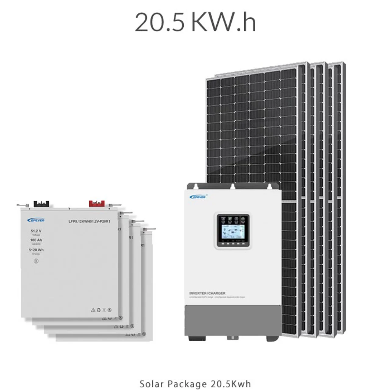 پکیج برق خورشیدی 20Kw.h با تامین 16.4Kw.h انرژی و عمر بالا