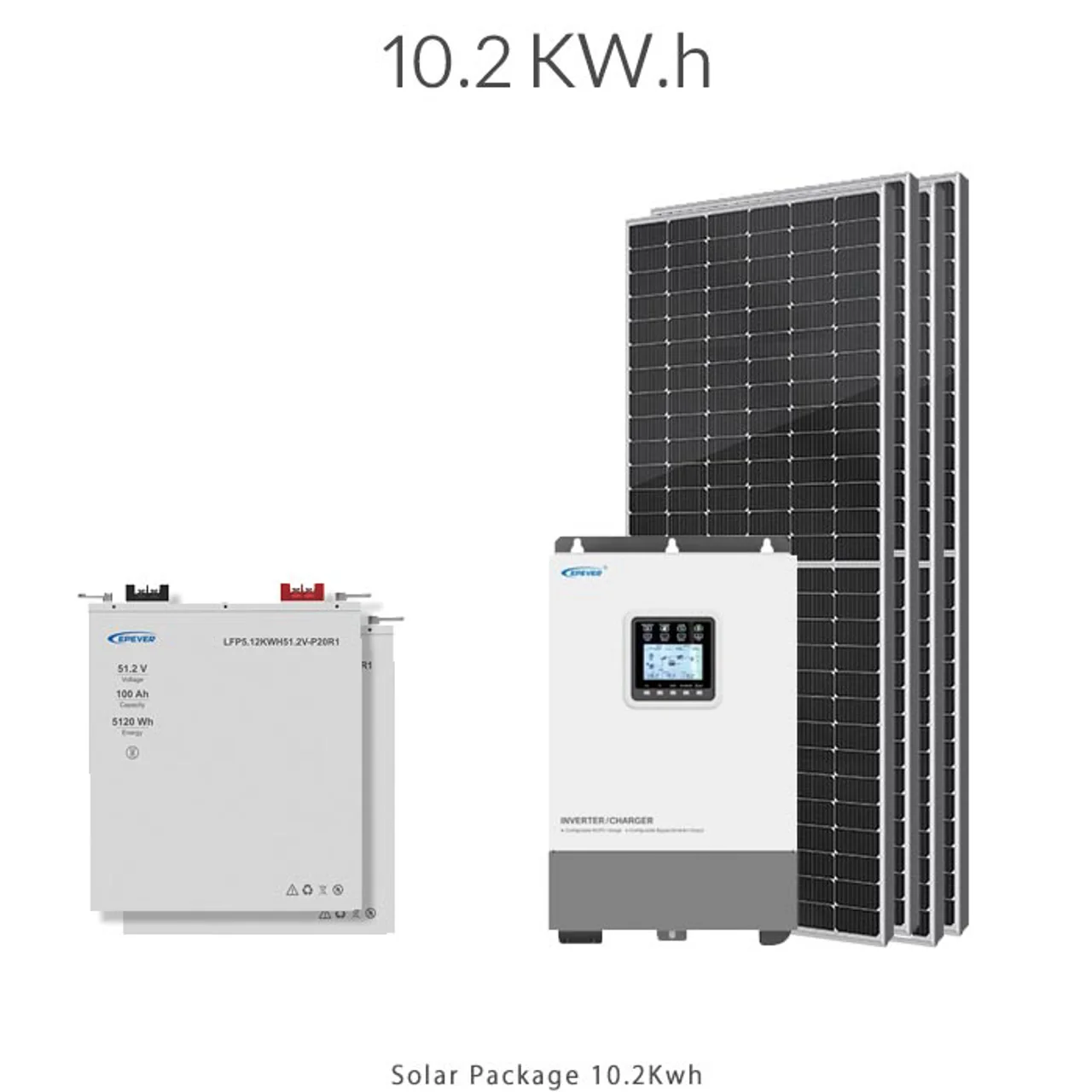پکیج برق خورشیدی 10Kw.h با تامین 8.2Kw.h انرژی و عمر بالا
